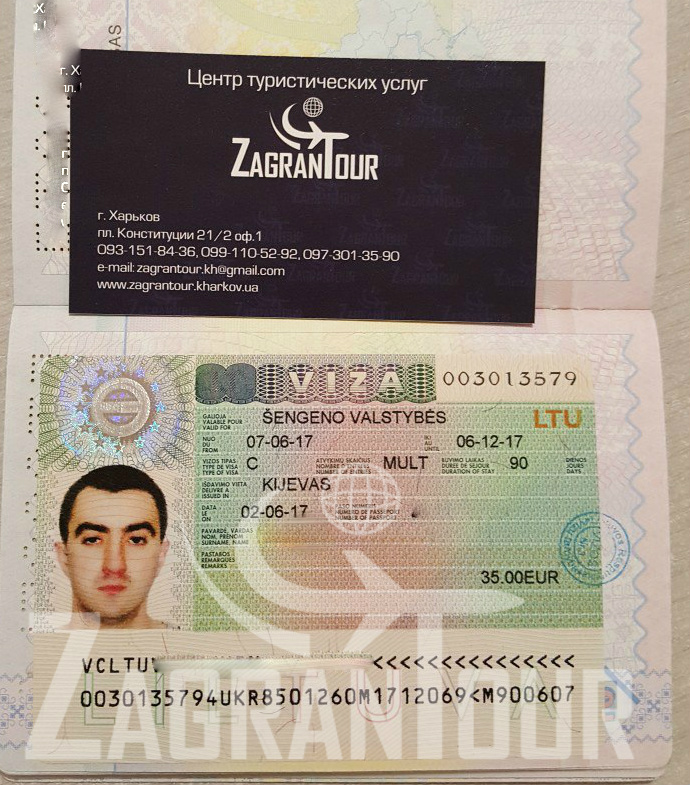 мультивиза в Литву срочно